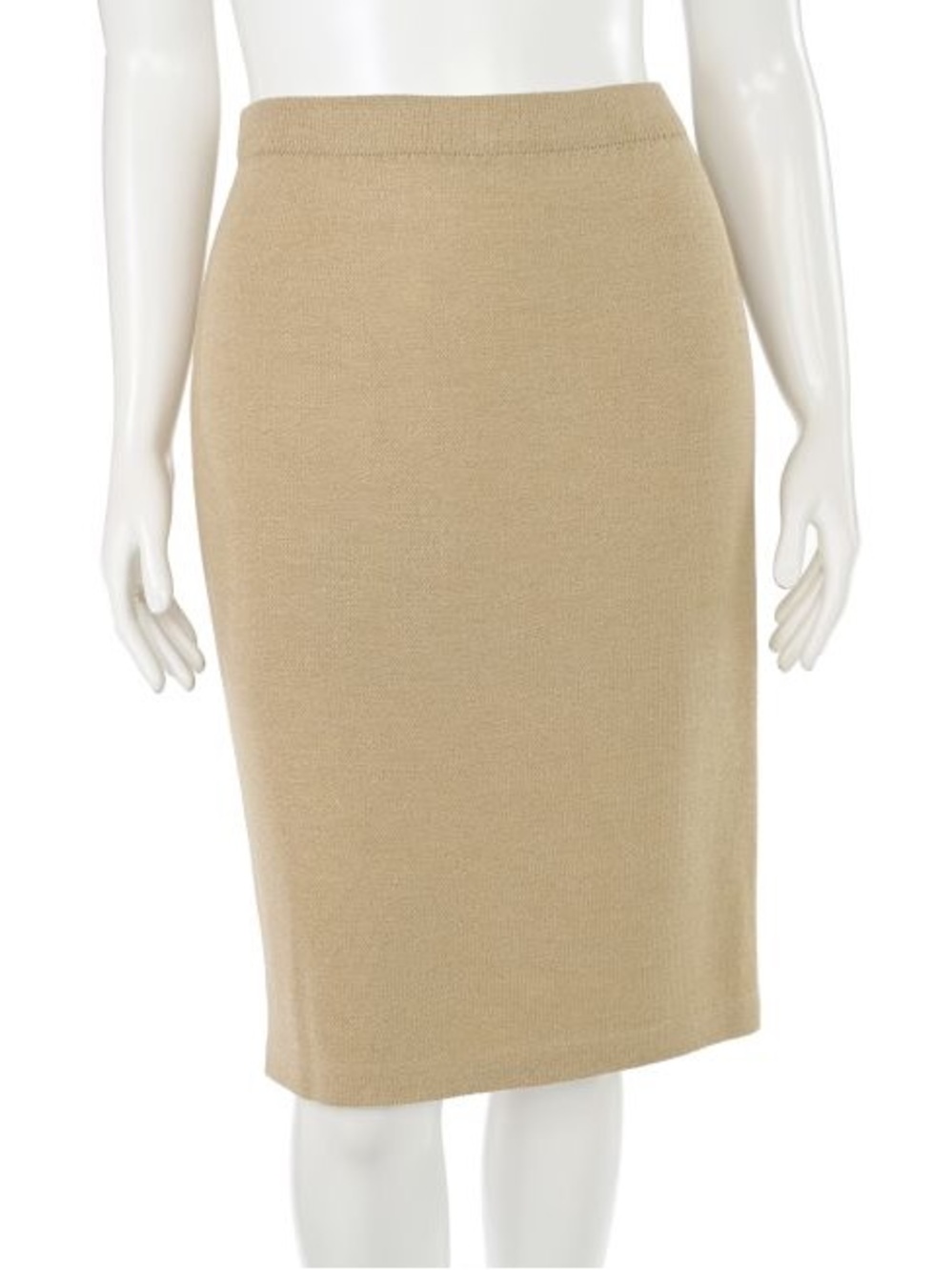 ST JOHN Knit Pencil Skirt in Taupe - Picture 6 of 6